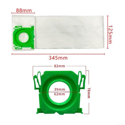 8 PACK-5093AM Vacuum Filter Bags for Sebo 370 X, G & C Series Upright Vacuum Cleaner Dust Bags,for Sebo X1 X2 X3 X4 X5 Extra Pet XP2 XP3