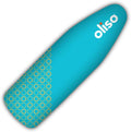 Oliso Ironing Board Cover - 100% Cotton with Professional Felt Pad - Fits 54" x 15" Boards - Turquoise