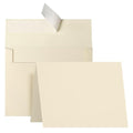 Cream Folded Blank Cards and Envelopes, Goefun 4.25 x 5.5 Ivory Cardstock and A2 Envelopes Self Seal 100 Pack for Wedding, Invitations, DIY Greeting Cardstock, Thank You Cards & All Occasion