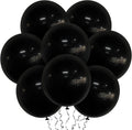 Skiennix 18-Inch Black Latex Balloons - 20 Pack of Thick, Large Round Helium Balloons for Parties & Events