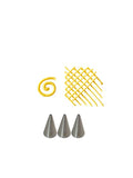 Piping Tip #2 for Royal Icing, Cookie Decorating (3-Piece Set) – Precision and Elegance for Intricate Designs