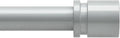 Byondeth Adjustable Curtain Rods - 16 to 200 Inches, 1 Inch Diameter, Silver Gray with Aluminum End Caps