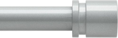 Byondeth Adjustable Curtain Rods - 16 to 200 Inches, 1 Inch Diameter, Silver Gray with Aluminum End Caps