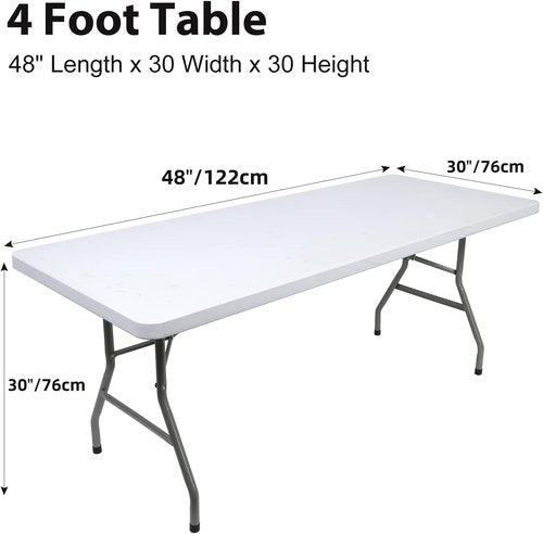 Black Spandex Table Cover by [Brand Name] - 4ft Fitted, Washable & Wrinkle Resistant for Events & Parties