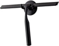 Ettori Shower Squeegee - All-Purpose Stainless Steel for Glass Doors, Windows & Mirrors | 10 Inches, Black