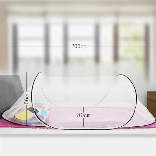 SuperDen Pop Up Mosquito Net, Foldable Mosquito Net Tent for Bed Camping Travel Patio,Portable Mosquito Tent Pop Up Outdoor (1 PCS)