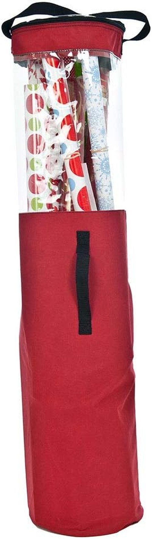 Gift Wrapping Paper Storage Containers - Holds 12 Rolls (40-Inch) | Underbed or Closet Storage | Clear Window for Easy Viewing