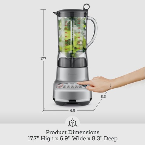 Breville BBL620SIL Blender - Fresh & Furious Performance in Sleek Silver Finish