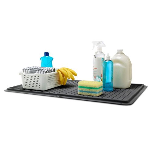 madesmart Expandable Drip Tray, Under Sink Storage Organizer, Multi-Purpose Home Organization, , Granite