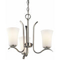 Kichler 43073NI Armida Mini Chandelier 3-Light, Brushed Nickel