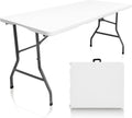Skiennix 5 FT Plastic Folding Table - Portable Dining & Picnic Table for Small Spaces | Indoor/Outdoor Use
