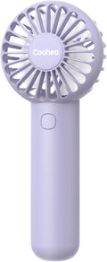 Skiennix Mini Handheld Fan - USB Rechargeable, 3-Speed Portable Design for Travel & Makeup - Purple