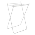 Honey-Can-Do Easy-Fold Collapsible Clothes Drying Rack – Sturdy Metal Laundry Rack, Holds 40 lbs., Space-Saving Clothes Rack, Towel Rack, Foldable Laundry Drying Rack for Indoor/Outdoor Use – White