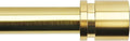 Byondeth Adjustable Curtain Rods for Windows - 16 to 88 Inches, 1 Inch Diameter, Gold Aluminium Finials