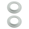 Renovators Supply Manufacturing™ Ceiling Medallion for Light Fixture, White Polyurethane Recessed Spot Light Trim Ring, Decorative Ceiling Light Medallion, 5" ID x 9" OD(Pack of 2)