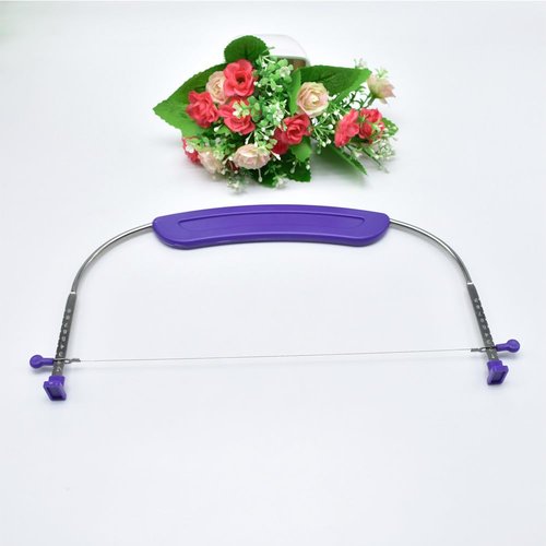 Stainless Steel Adjustable Cake Leveler Cutter, 9 Height Slicer Cake Cutter Slicer & Stabilizing Feet for Layering, Molding, and Decorating