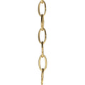Progress Lighting Accessory Chain - 10' of 9 Gauge Chain in Natural Brass