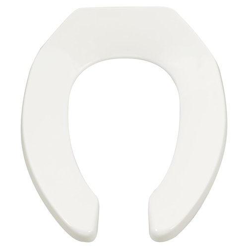 American Standard 5901110T.020 Commercial Heavy Duty Open Front Elongated Toilet Seat, White