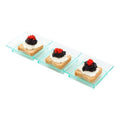 Restaurantware 7.5 x 2.5 Inch Sauce Trays 100 Disposable Divided Serving Plates - Lids Sold Separately Disposable Seagreen Plastic 3 Compartment Serving Dishes For Condiments Or Appetizers