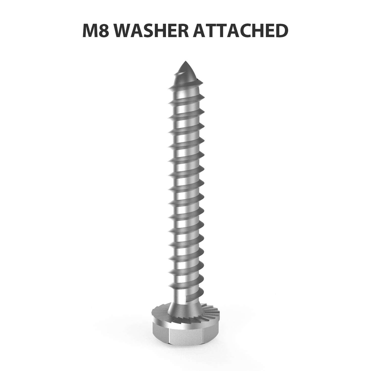 USX Mount Lag Bolt Kit - M8 Lag Bolts for Wood Studs & Fischer Anchors for Concrete Walls | Easy Install with Allen Key & Bubble Level