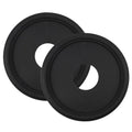 Semetall PU Ceiling Medallion for Light Fixtures and Ceiling Fans,13" OD x 4" ID （2 Pack,Black）