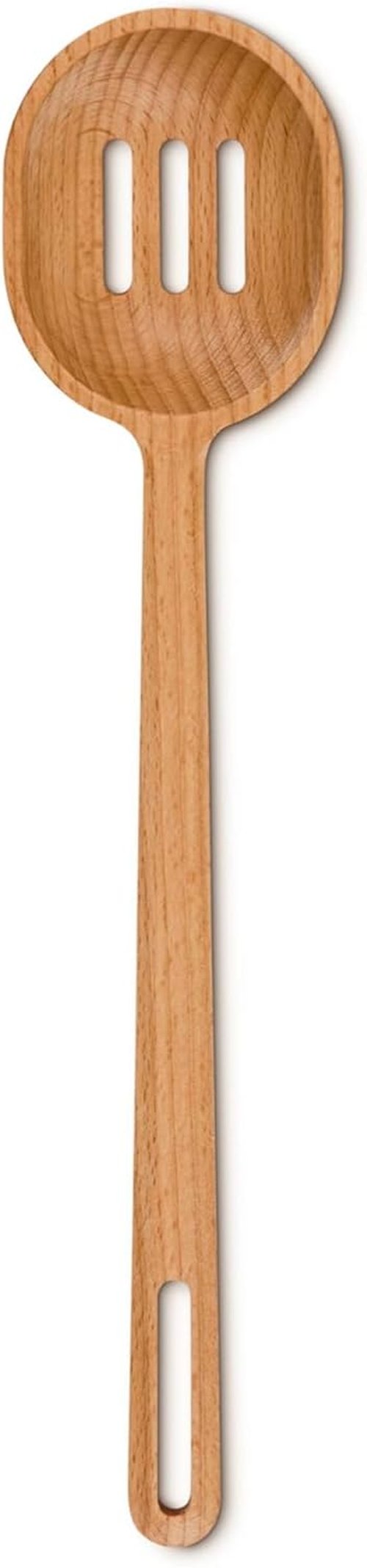 Le Creuset Wooden Slotted Spoon - Durable Kitchen Utensil for Easy Cooking | Versatile Design