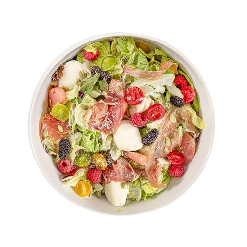 Restaurantware Voga 101 Ounce Angled Bowls 2 Slant Cut Serving Bowls - Top Rack Dishwashable Premium White Melamine Salad Bowls Serve Hot And Cold Foods For Parties Or Events