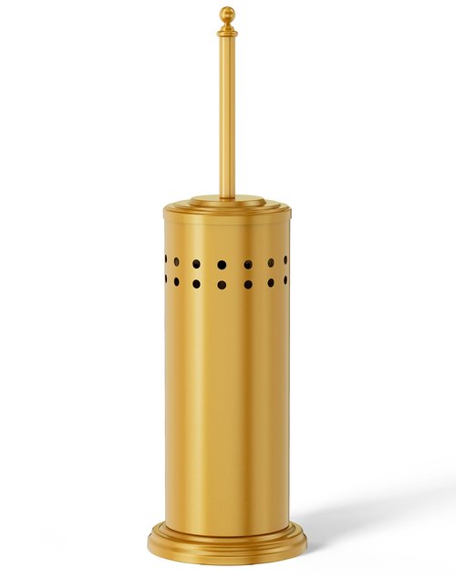 DOWRY Anti-Hand Off Toilet Plunger with Holder for Bathroom,Powerful Efficient Force Suction Cup,Heavy Duty, Deep Cleaning, Gold