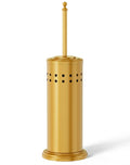 DOWRY Anti-Hand Off Toilet Plunger with Holder for Bathroom,Powerful Efficient Force Suction Cup,Heavy Duty, Deep Cleaning, Gold