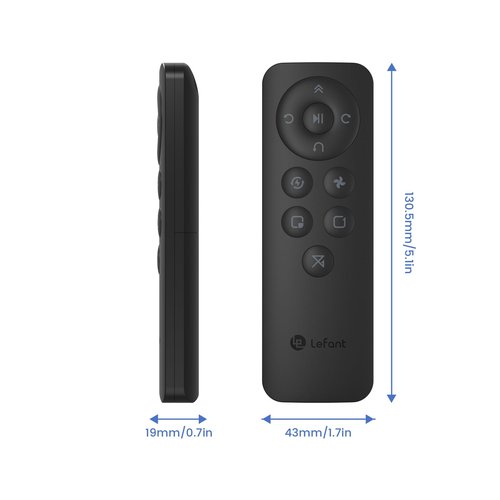 Lefant Remote Control, Schedule Time, Control Cleaning Modes, Adjust Suction, Compatible with Lefant M210/M210B/M210P/M310/M320 Robot Vacuums Robotic Vacuum Cleaner