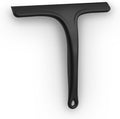 Silicone Shower Squeegee - Effortlessly Remove Water Spots from Glass, Mirrors & Tiles | 10 Inch, Black