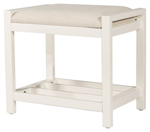 Hillsdale Furniture Amelia, White Vanity Stool