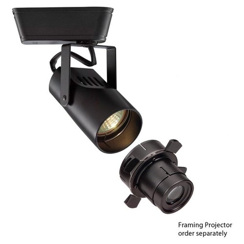 WAC Lighting, HT-007 Low Voltage Track Head with 8W LED Bulb in Black for H Track