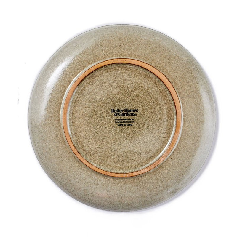 8.3-Inch Cream Salad Plate Set - 4 Pack, Durable Stoneware