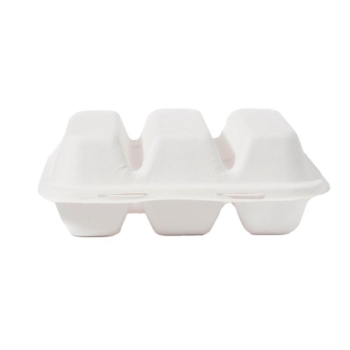 Greenprint 100% Compostable Sugarcane 3 Division Clamshell Take Out Containers - Eco-Friendly, PFSA Free, Disposable Food Container Divided for Sides, Tacos and Hot/Cold Meals, 200 CT
