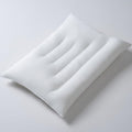 Pozino Flat Thin Pillows for Sleeping - Ultra Low 2.5 Inch Queen Size | Slim Down Alternative for Side, Back, Stomach Sleepers
