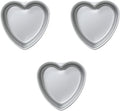 Skiennix Heart-Shaped Cake Pan Set - 6 Inch Aluminum Tins for Weddings & Parties | Set of 3
