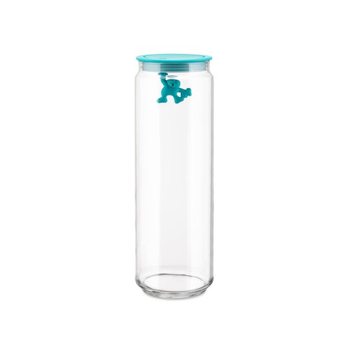 A di Alessi Gianni 8-1/2-Cup Glass Jar, Aqua Blue