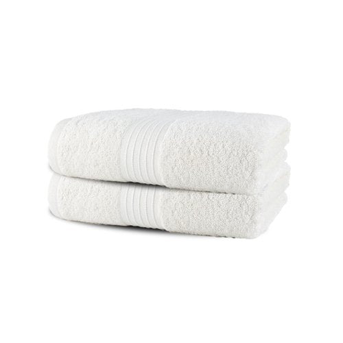 Textila Bath Sheets - 35x70 Inch Oversized 100% Cotton Towels, Super Soft, Highly Absorbent & Lightweight - Ideal for Everyday Use, Spa & Hotel (Ivory - Pack of 2)