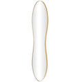 Deco 79 Metal Room Wall Mirror Tall Wavy Entryway Mirror, Wall Mounted Mirror 9" x 1" x 45", Gold
