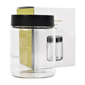 Lynzro Glass Milk Container for Miele, Compatible with Coffee Machines for Miele 11574240, CM 7750 6360 5300 5310 5510 6160 6350, Prime 316 stainless steel,Incompatible for Built-in Coffee Makers