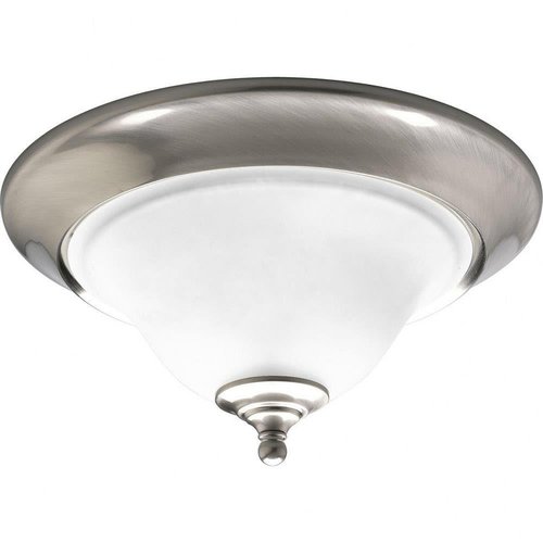 Progress Lighting 2-Light 15" Close-to-Ceiling, Trinity Collection, Indoor, P3476-09, Brushed Nickel