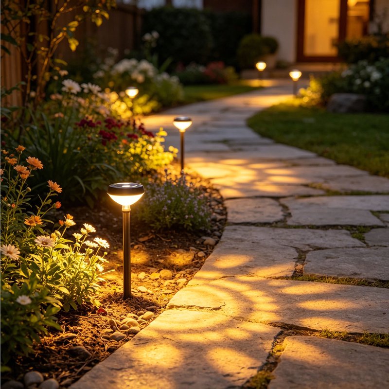 Solar Water Droplet Projection Garden Stake Light - Colorful Ambient Lighting - M Variation