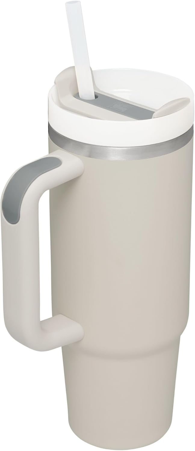 STANLEY Quencher H2.0 Tumbler - 30 oz Insulated Stainless Steel with Handle & Straw | BPA-Free Dune