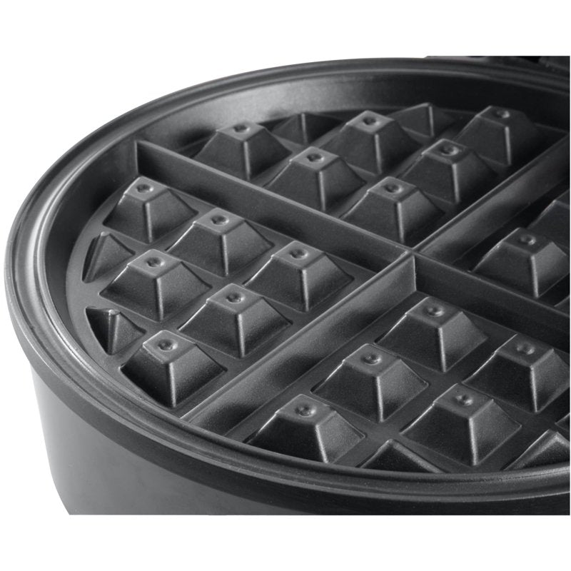8-Inch Belgian Waffle Maker with Adjustable Temperature Control, Silver
