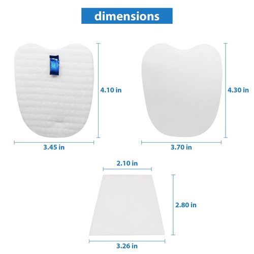 Lemige Vacuum Replacement Filters for Shark Rocket Vacuum HV345 HV343AMZ ZS350 ZS351 ZS352 HV320 HV321 HV322 HV324Q HV345 HV401, 4 Foam&Felt Filters + 4 Post-Filters, Part # XPMFK320&1084FTV320