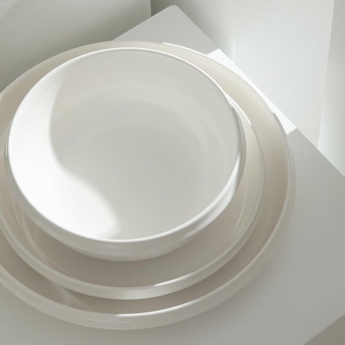 Stone Lain Verso 24-Piece Dinnerware Set Porcelain, White
