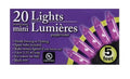 Greenbrier International Purple Halloween Mini Lights with Black Wire 20 Count 5 feet