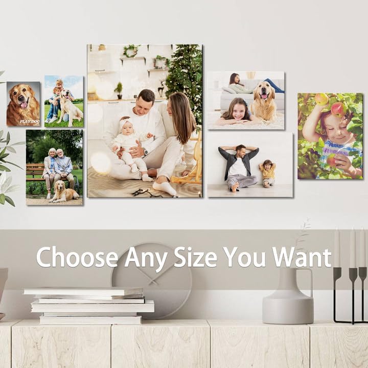 Skiennix Personalized Photo Canvas Print - Custom Wall Art for Bedroom & Living Room | 8x10