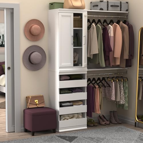 ClosetMaid Modular Storage Shelf Unit with 3 Shelves, White